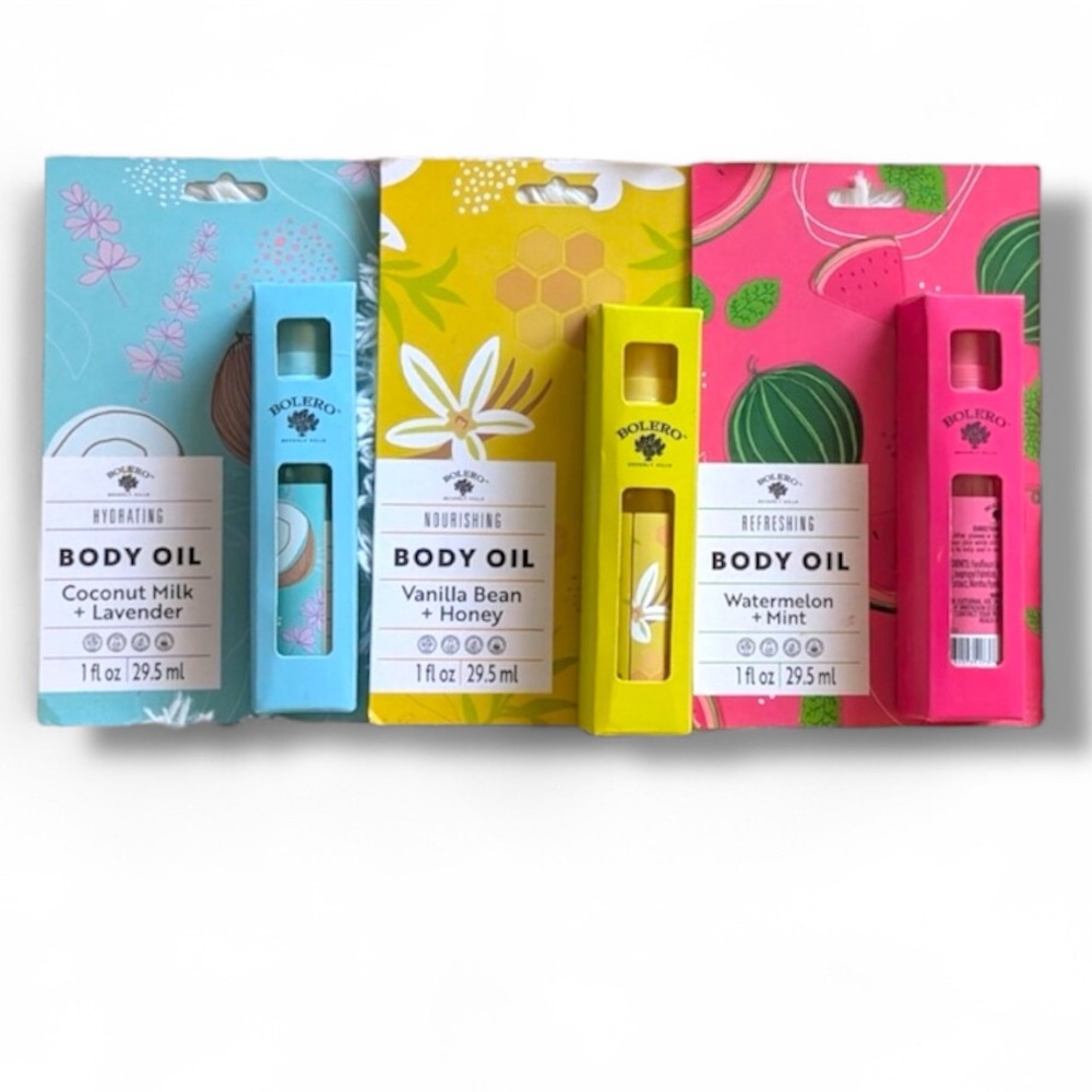 Bolero Body Oil Nourishing & Hydrating 1 oz each NIP - Pick 1